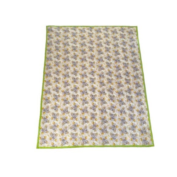 Dog Quilt Handmade Multiple Breeds Frenchies Reversible Elephants 36 X 44.50 - Picture 8 of 12